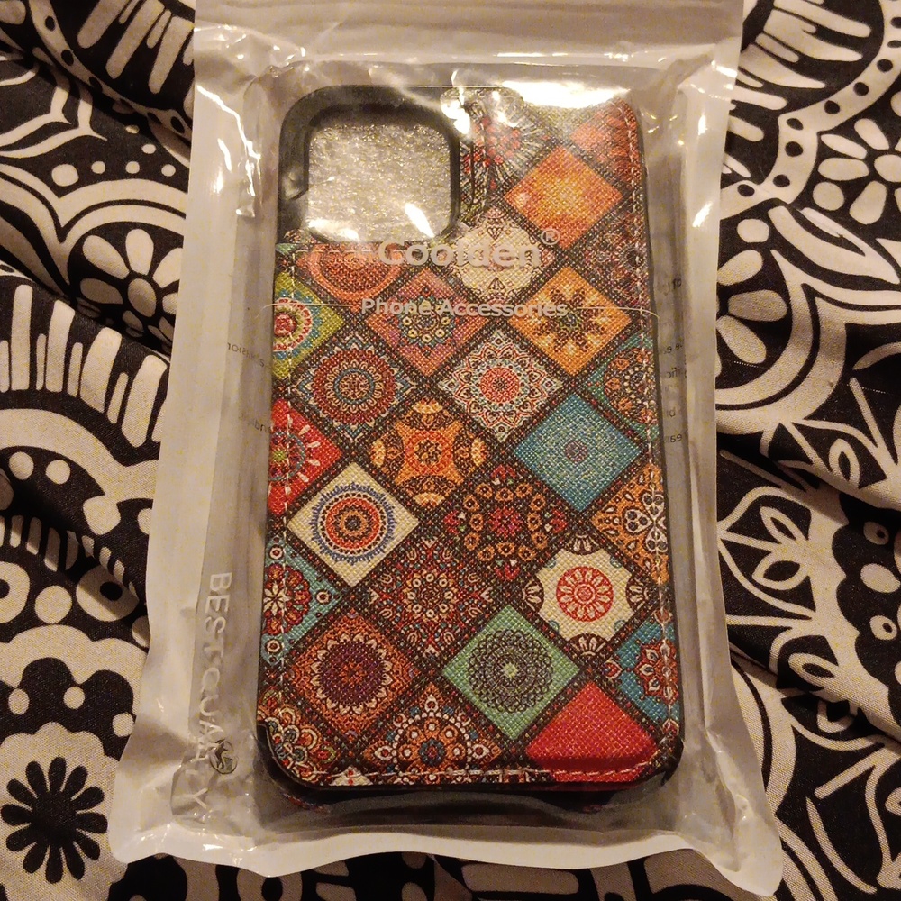 Iphone 12 flip case phone case from Coolden multicolor